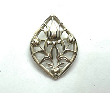 Vintage Hallmarked OMG OLA M GORIE Sterling Silver Thistle Brooch