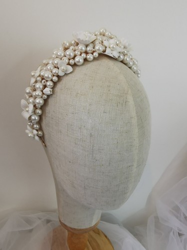 Bridal hairband tiara - hairband,