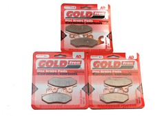 Goldfren Brake Pads Front & Rear For Ajs EOS 125-Regal Raptor 2009-2015