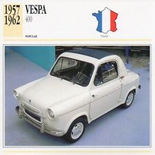 1957-1962 VESPA 400 Classic Car Photograph / Information Maxi Card