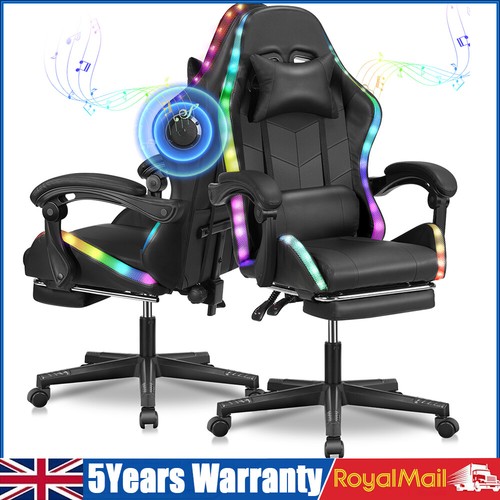 Rgb reclining gaming chair - gaming,
