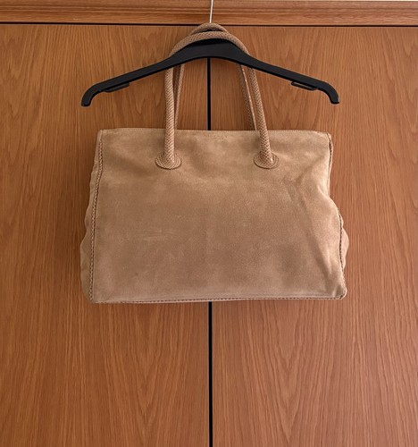 Vintage suede beaut tote - vintage,