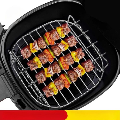 Square air fryer - air, skewer