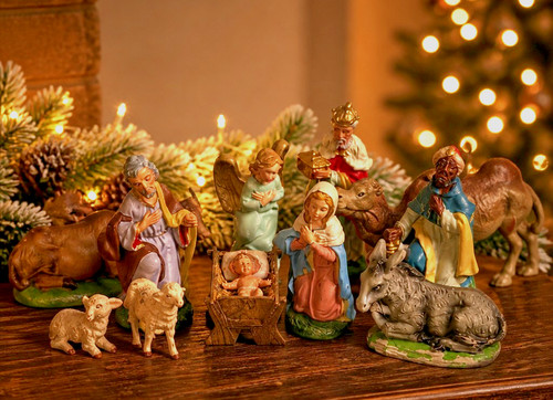 Vintage italian nativity - vintage,