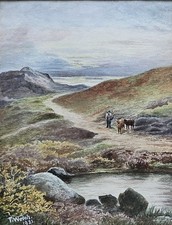 Antique Landscape Watercolour