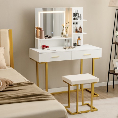 Dresser vanity table set led - table,