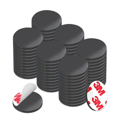 Small magnets with - small, adhesive