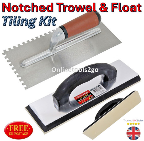 Notched trowel float - float, tile