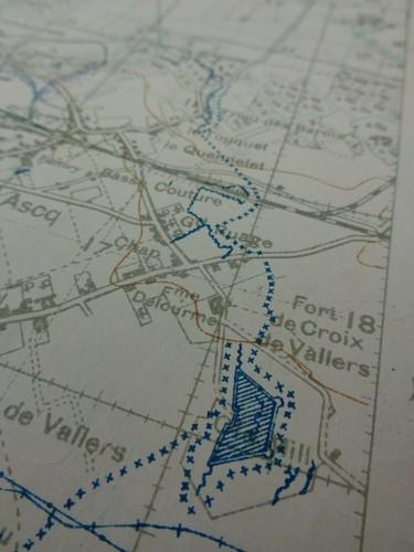 Ww1 trench map - trench, of