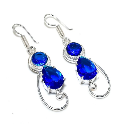 Blue tanzanite gemstone - blue,