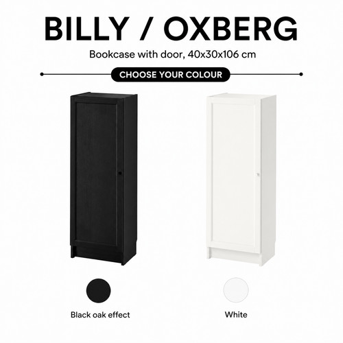 Ikea billy oxberg bookcase - ikea,