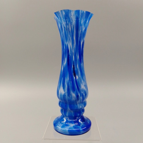 Vintage hand blown - blown, blue