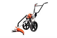 eSkde 52cc Wheeled Petrol Brushcutter Strimmer Grass Weed Trimmer Cutter Trolley