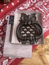 Owl Door Knocker In Cast Iron