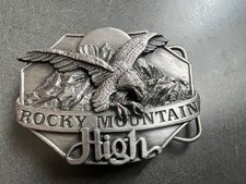 Vintage Siskiyou Belt Buckle Rocky Mountain High American Belt Buckle Siskiyou