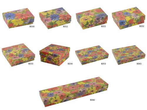 Floral print cardboard - print,