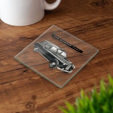Austin FX4 Taxi Glass Coaster