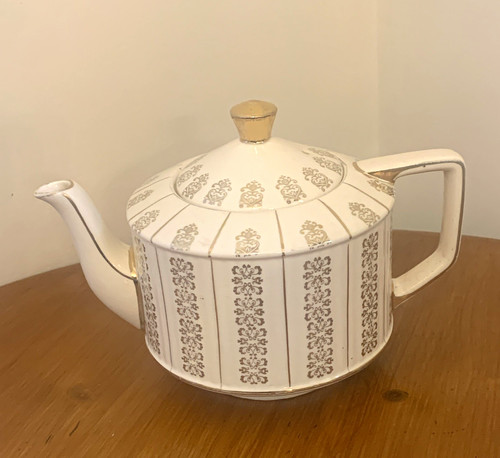 Sadler white gold floral - white,
