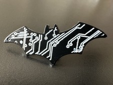 Batman Pin Badge Black & White