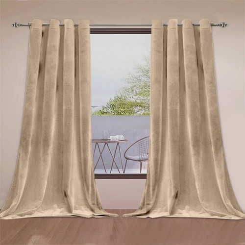Crushed velvet curtains - crushed,