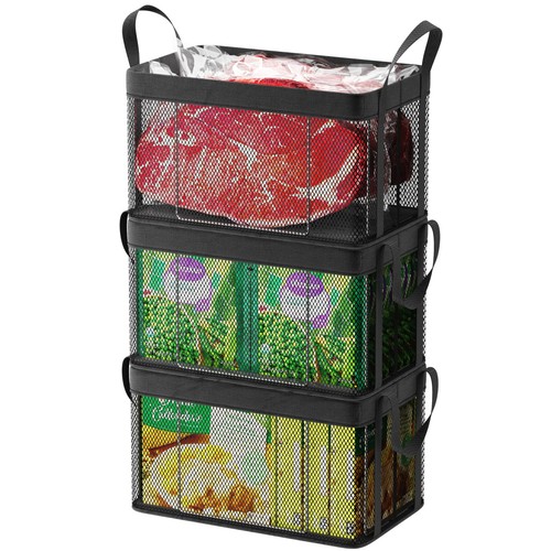 Freezer organizer bins pack - freezer,