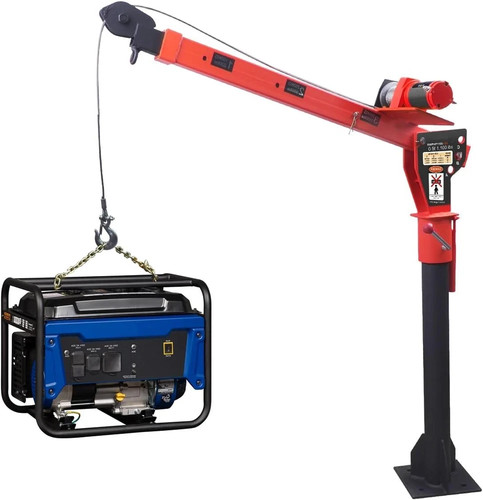 Folding pickup truck crane - truck,