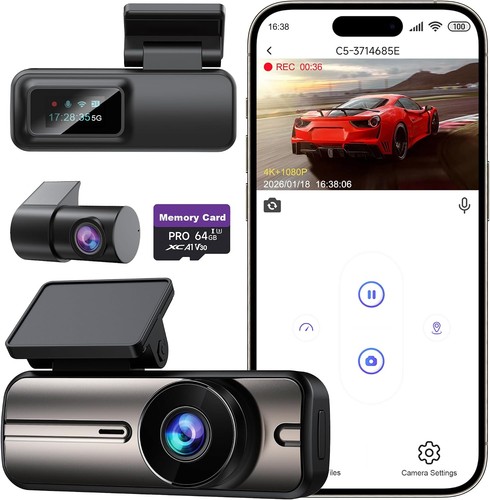 Dash cam front - front, rear