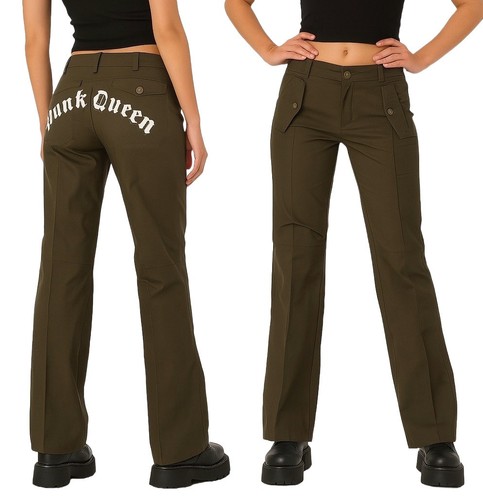 Girls army khaki - khaki, trousers