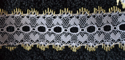 Knitting eyelet lace - lace, 35mm