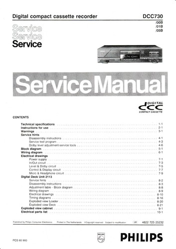 Service manual for philips - service,