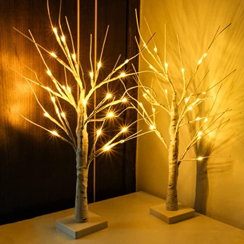 Lighted birch tree adjustable - lighted,