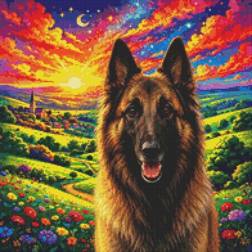 Belgian shepherd puppy dog - belgian,