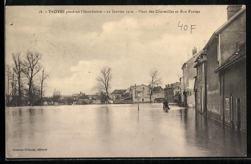 Troyes inondation du 22 - inondation,