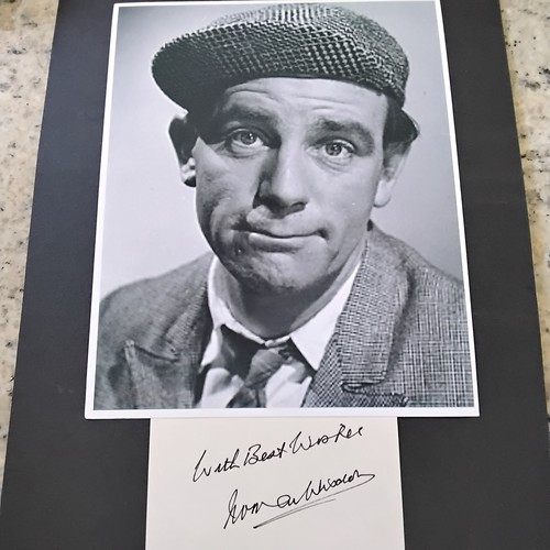 Norman wisdom signed card - norman,