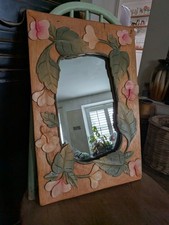 Wooden Vintage Carved Mid