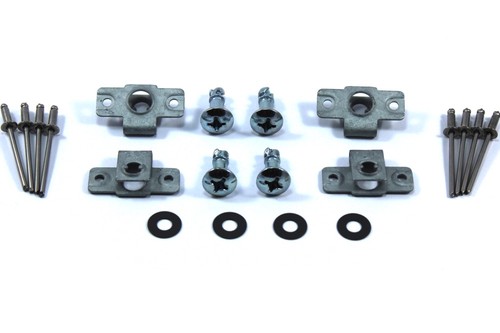 Dzus fasteners silver - 4x, posi
