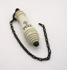 Victorian Porcelain Ceramic Chain Toilet Pull