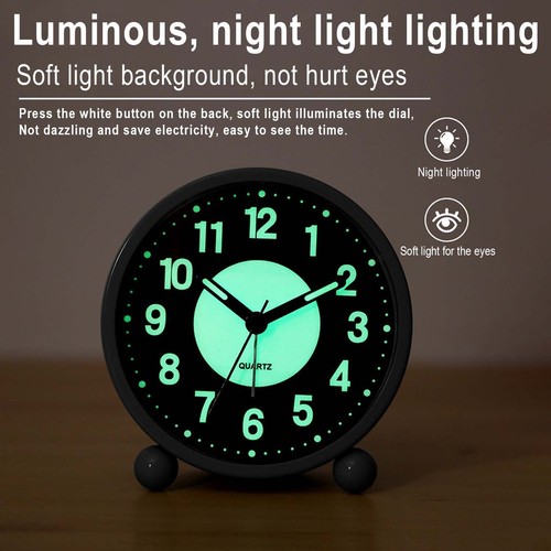 Silent bedside alarm - silent,
