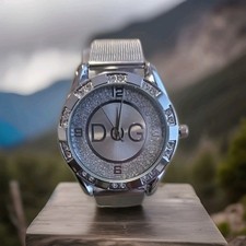 DQG Chronograph Fashion Ladies Watches Women Girls Crystals Bling Watch UK