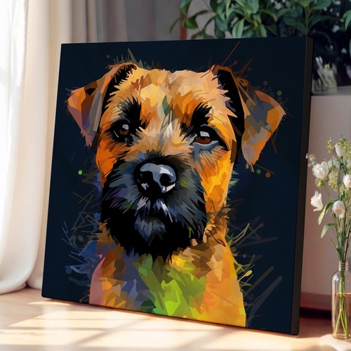 Border terrier abstract - border,