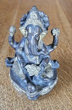 Lord Ganesha  Statue Metal Bronze/Brass Vintage 900g