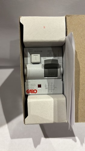 Garo 25amp double pole rcbo - pole,