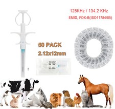 50Pcs 134.2KHz Animal RFID