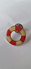 Pin Badge Life Ring, Ideal to add to Nautical Collection.