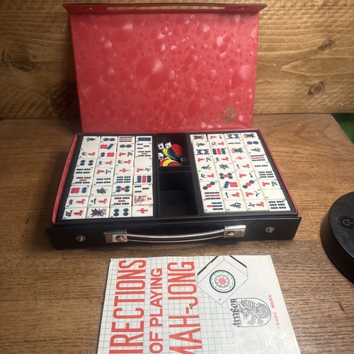 Vintage dragon brand mahjong - vintage,