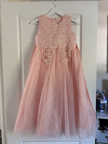Light pink flower girls dress - light,