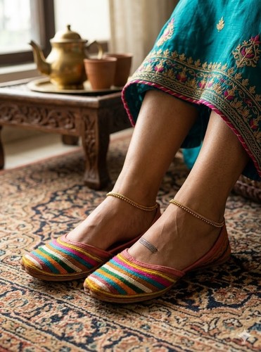 Women shoes leather jutties - leather,
