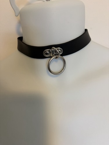 Faux leather collar - faux, gay