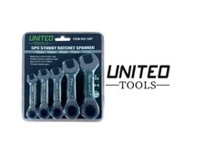5PC STUBBY RATCHET SPANNER SET