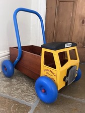 Great Gizmos, Solid Wood Metal Classic Junior Truck Push Along Walker Toy 